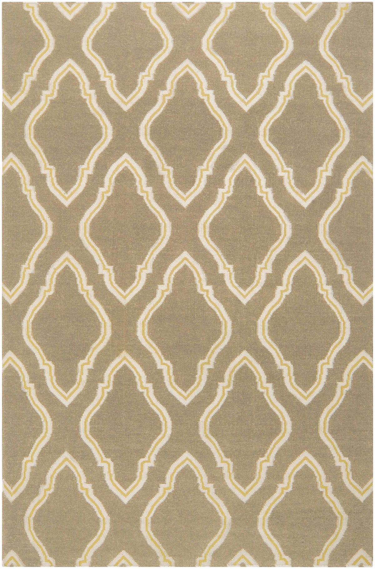 Light Brown Hand Woven 100% Wool Modern Rectangle Handmade rug, Indoor use only, no fringe, non-washable. runner also available