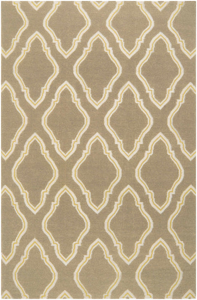 Light Brown Hand Woven 100% Wool Modern Rectangle Handmade rug, Indoor use only, no fringe, non-washable. runner also available