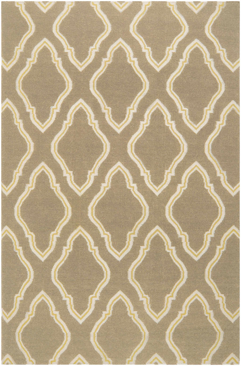 Light Brown Hand Woven 100% Wool Modern Rectangle Handmade rug, Indoor use only, no fringe, non-washable. runner also available