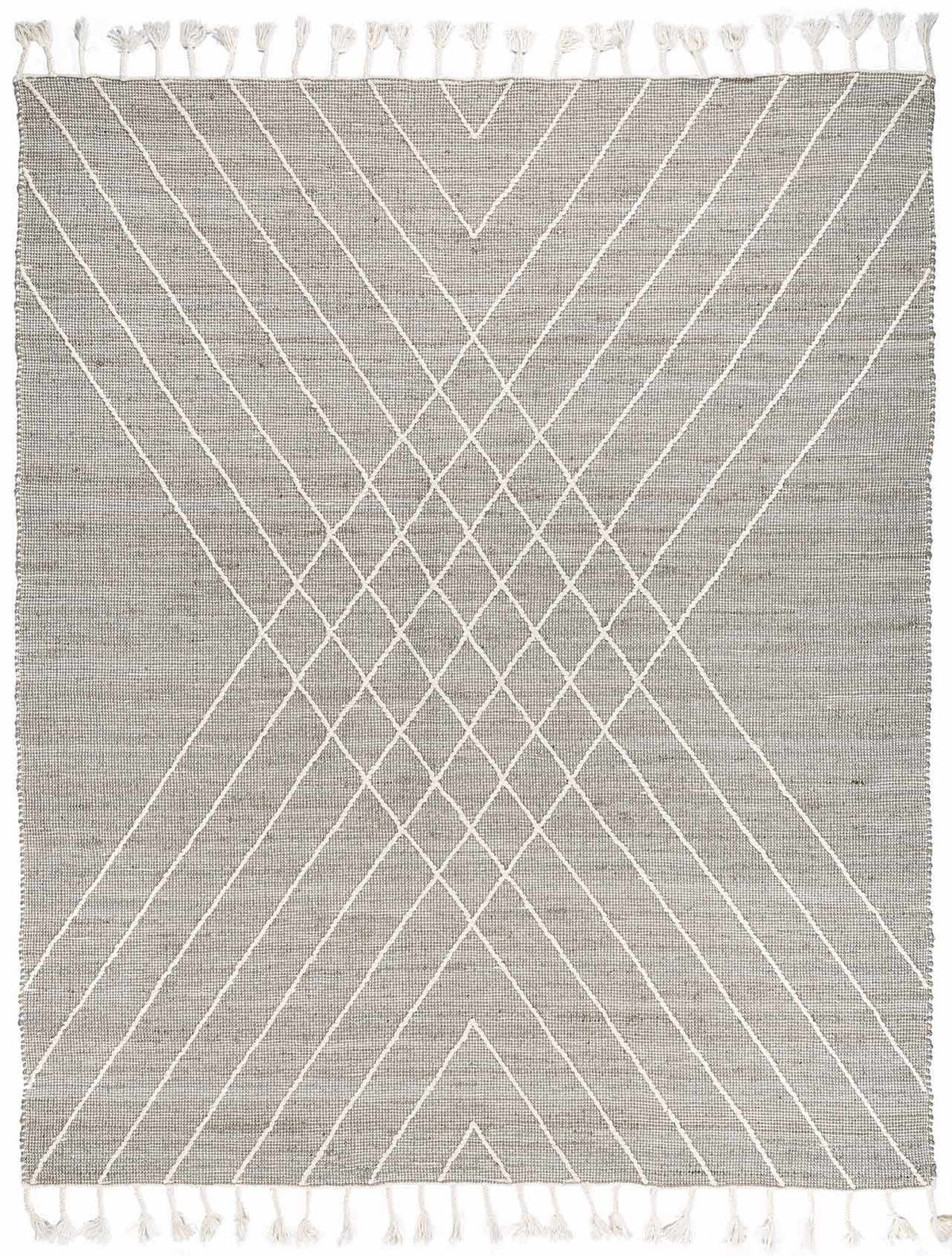 Sage Hand Woven 60% Jute, 40% Wool Global Rectangle Handmade rug, Indoor use only, has fringe, non-washable. runner also available