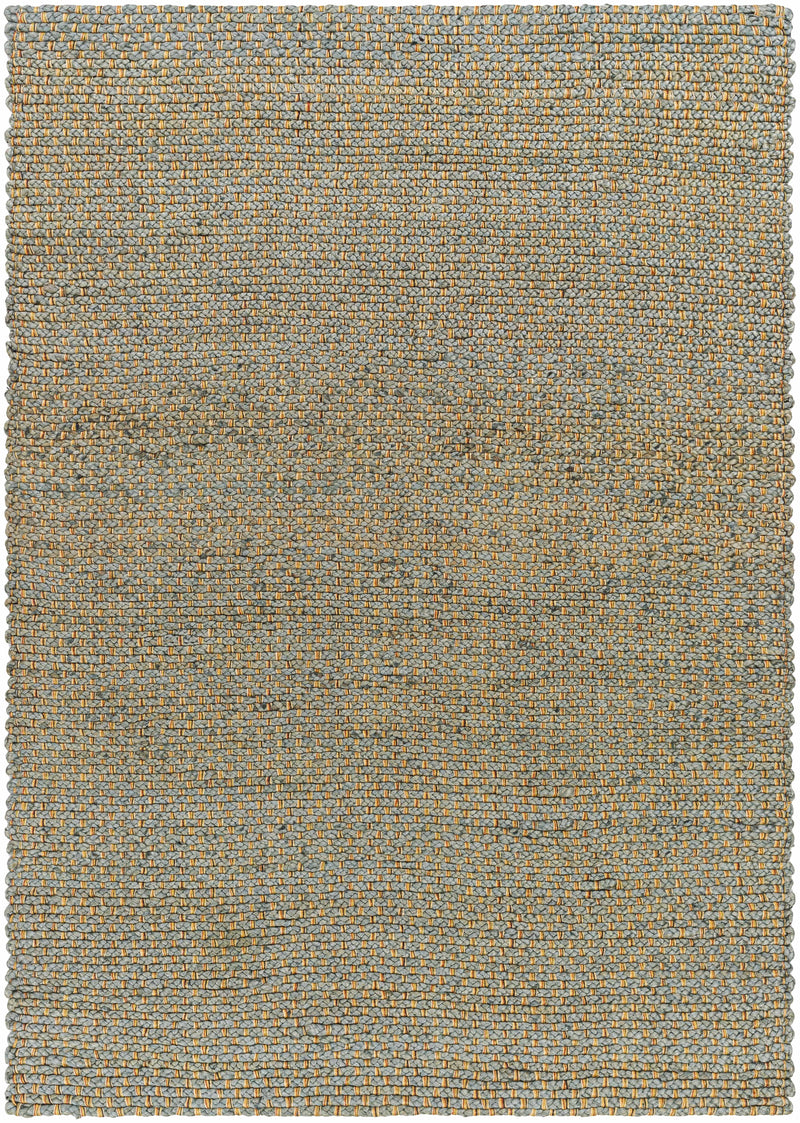 Sky Blue Hand Woven 100% Jute Modern Rectangle Handmade rug, Indoor use only, no fringe, non-washable. runner also available