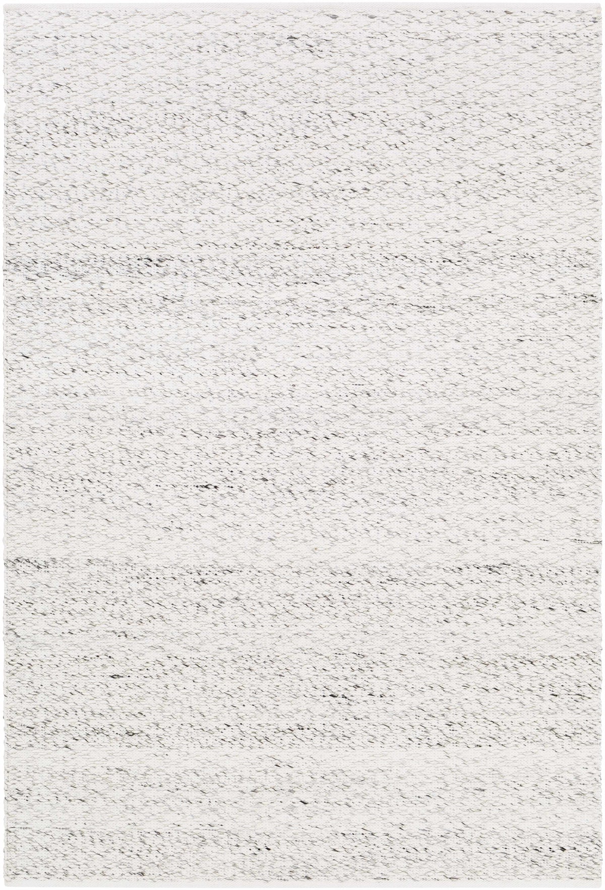 Ivory Hand Woven 100% Polyester Modern Rectangle Handmade rug, Indoor use only, no fringe, non-washable.