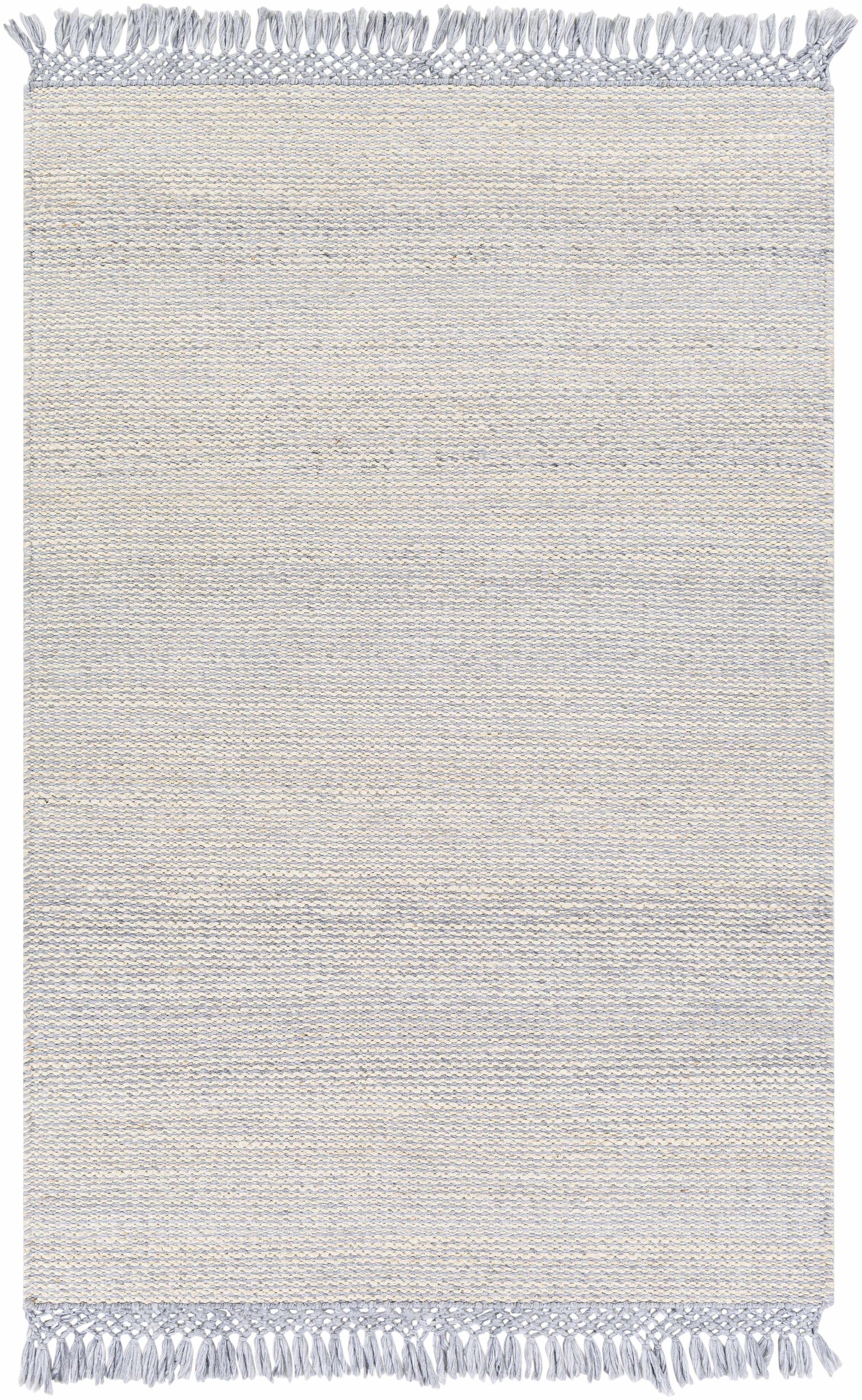 Slate Hand Woven 60% Jute, 40% Recycled PET Yarn Modern Rectangle Handmade rug, Indoor use only, has fringe, non-washable. runner also available