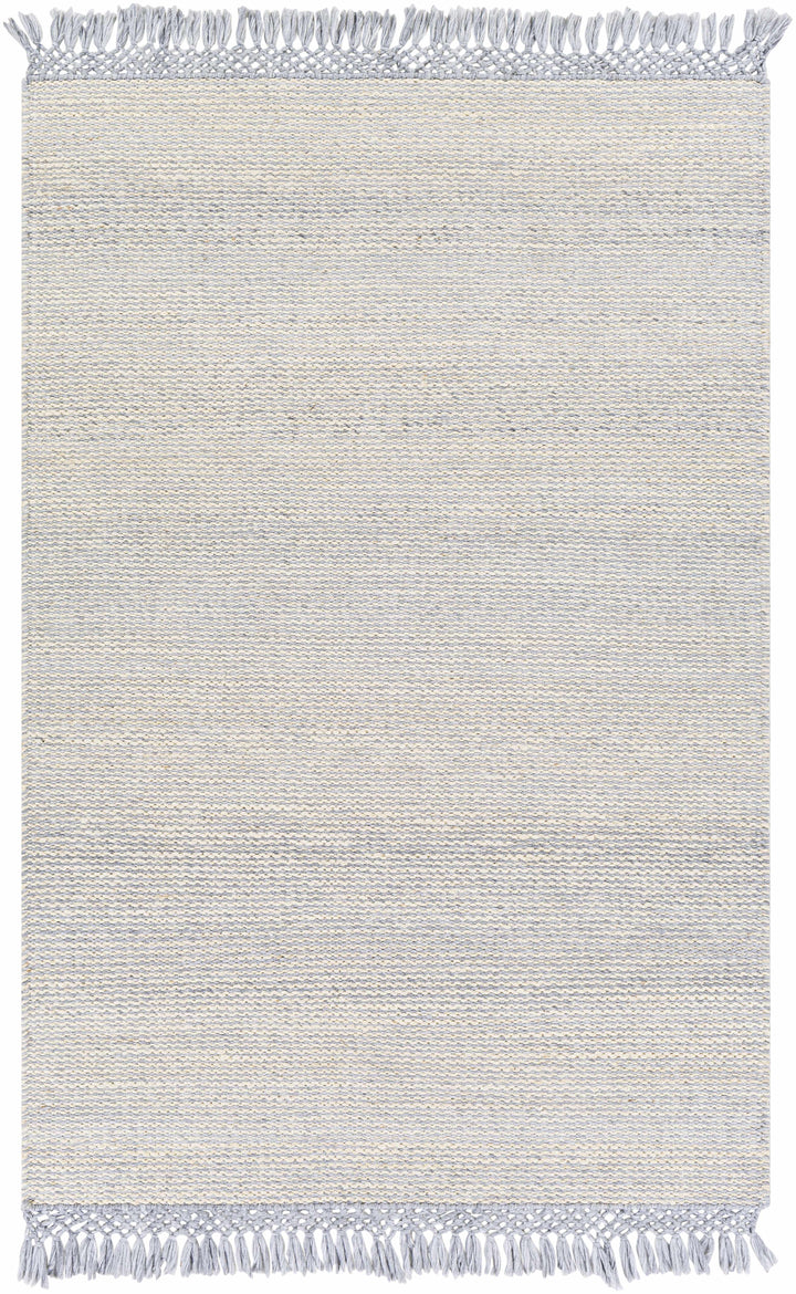 Slate Hand Woven 60% Jute, 40% Recycled PET Yarn Modern Rectangle Handmade rug, Indoor use only, has fringe, non-washable. runner also available