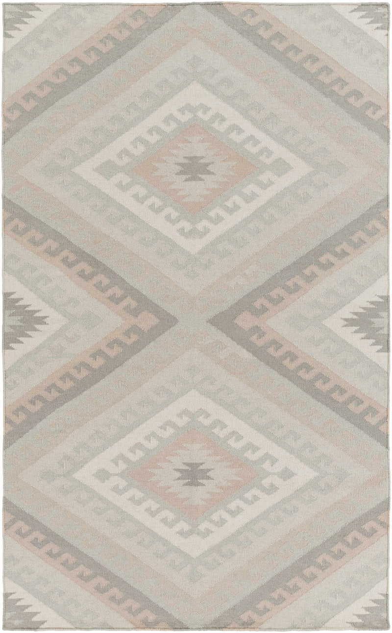 Gray Hand Woven 100% Wool Modern Rectangle Handmade rug, Indoor use only, no fringe, non-washable. runner also available