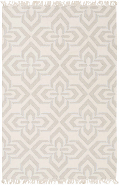 Ivory Hand Woven 90% Wool, 10% Metallic Thread Modern Rectangle Handmade rug, Indoor use only, no fringe, non-washable. runner also available