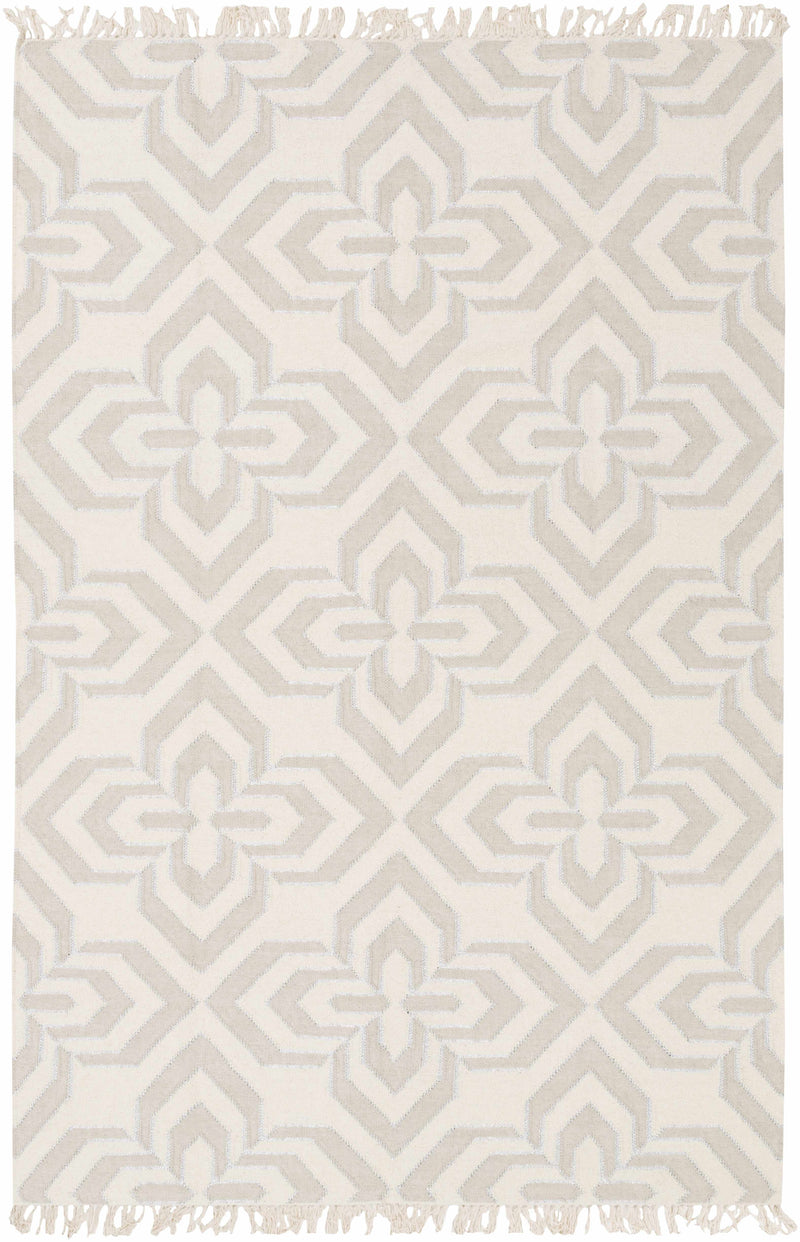 Ivory Hand Woven 90% Wool, 10% Metallic Thread Modern Rectangle Handmade rug, Indoor use only, no fringe, non-washable. runner also available