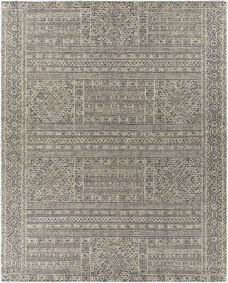 Black Hand Tufted 100% Wool Global Rectangle Handmade rug, Indoor use only, no fringe, non-washable. runner also available