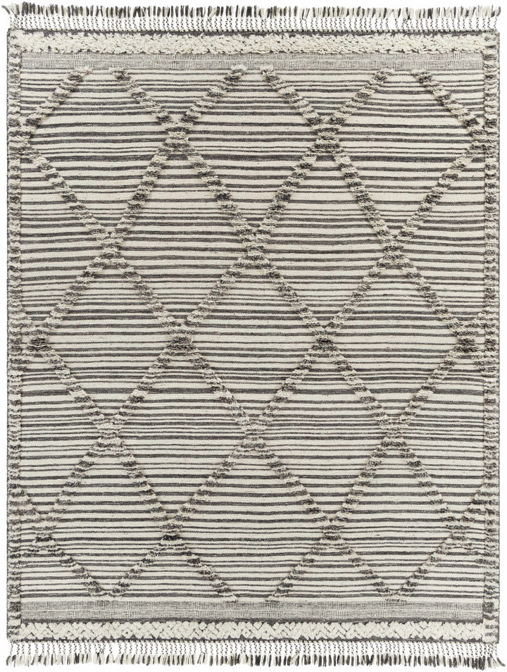 Ivory Hand Knotted 100% Wool Global Rectangle Handmade rug, Indoor use only, has fringe, non-washable. runner also available