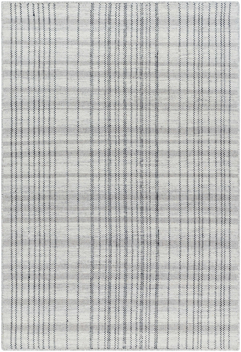 Slate Gray Hand Woven 100% Wool Cottage Rectangle Handmade rug, Indoor use only, no fringe, non-washable. runner also available