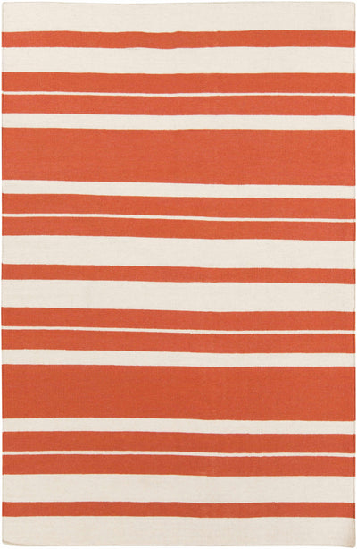 Burnt Orange Hand Woven 100% Wool Cottage Rectangle Handmade rug, Indoor use only, no fringe, non-washable. runner also available
