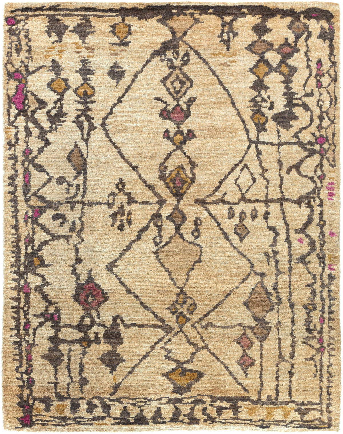 Burnt Orange Hand Knotted 100% Jute Global Rectangle Handmade rug, Indoor use only, no fringe, non-washable. round also available