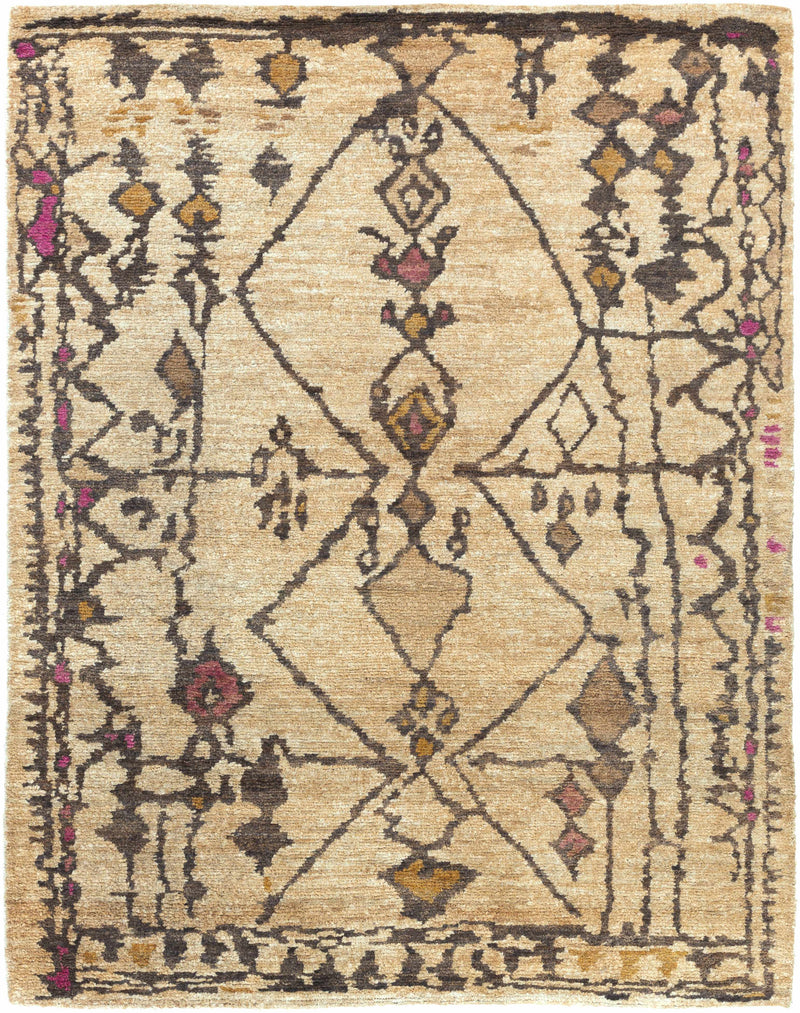 Burnt Orange Hand Knotted 100% Jute Global Rectangle Handmade rug, Indoor use only, no fringe, non-washable. round also available