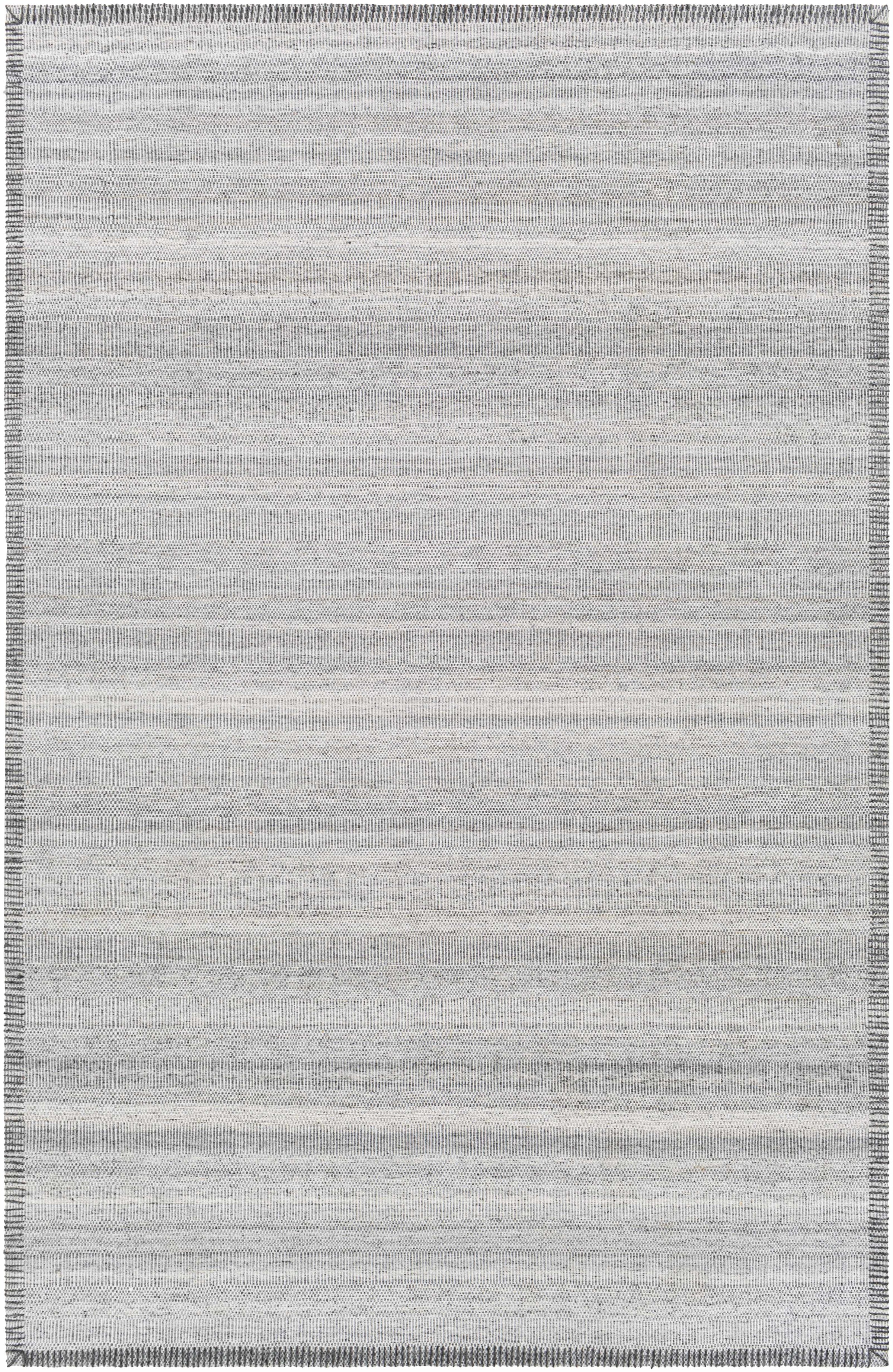Silver Gray Hand Woven 100% Viscose Global Rectangle Handmade rug, Indoor use only, no fringe, non-washable.