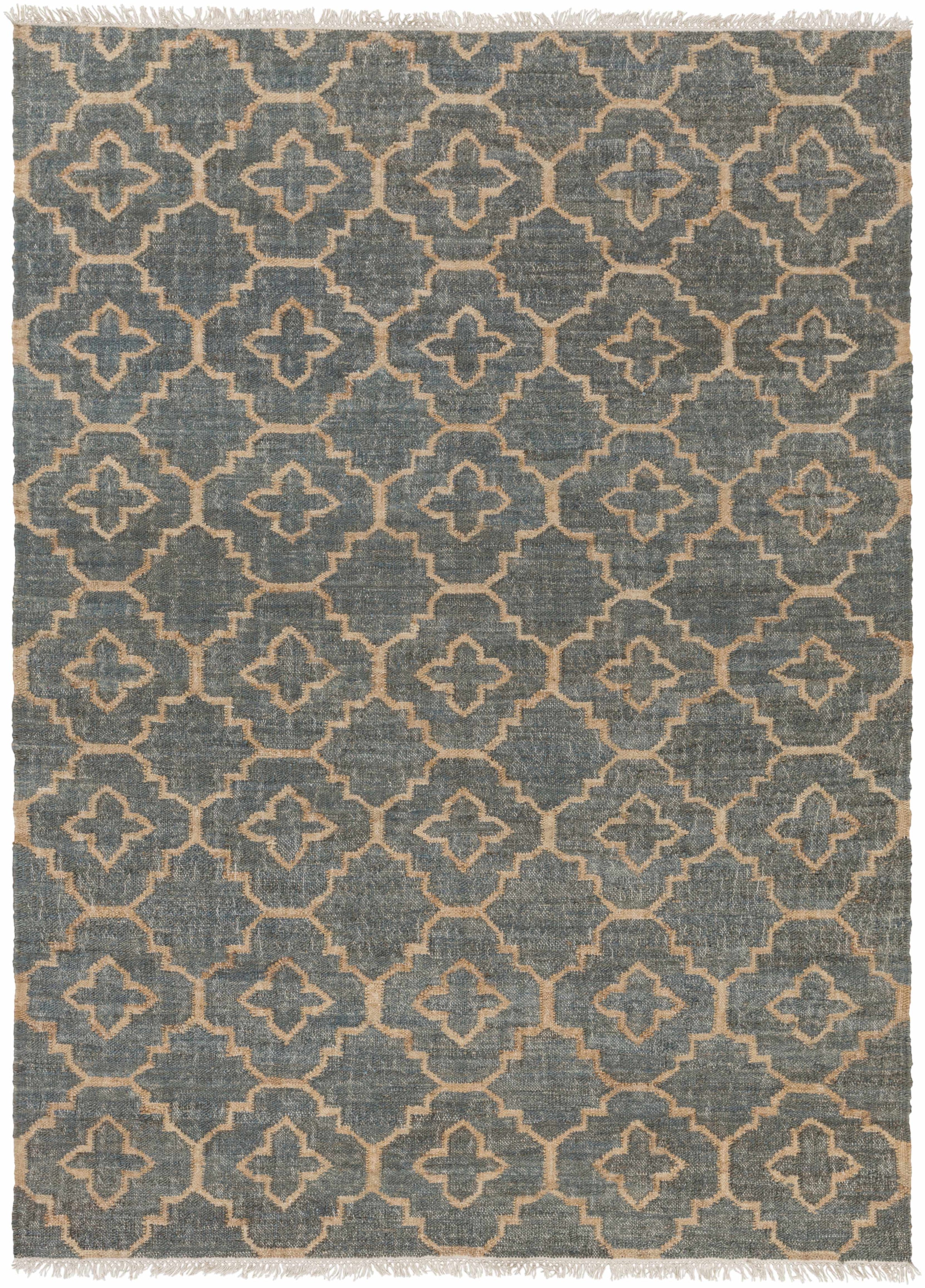 Gray Hand Woven 100% Jute Modern Rectangle Handmade rug, Indoor use only, has fringe, non-washable. runner also available