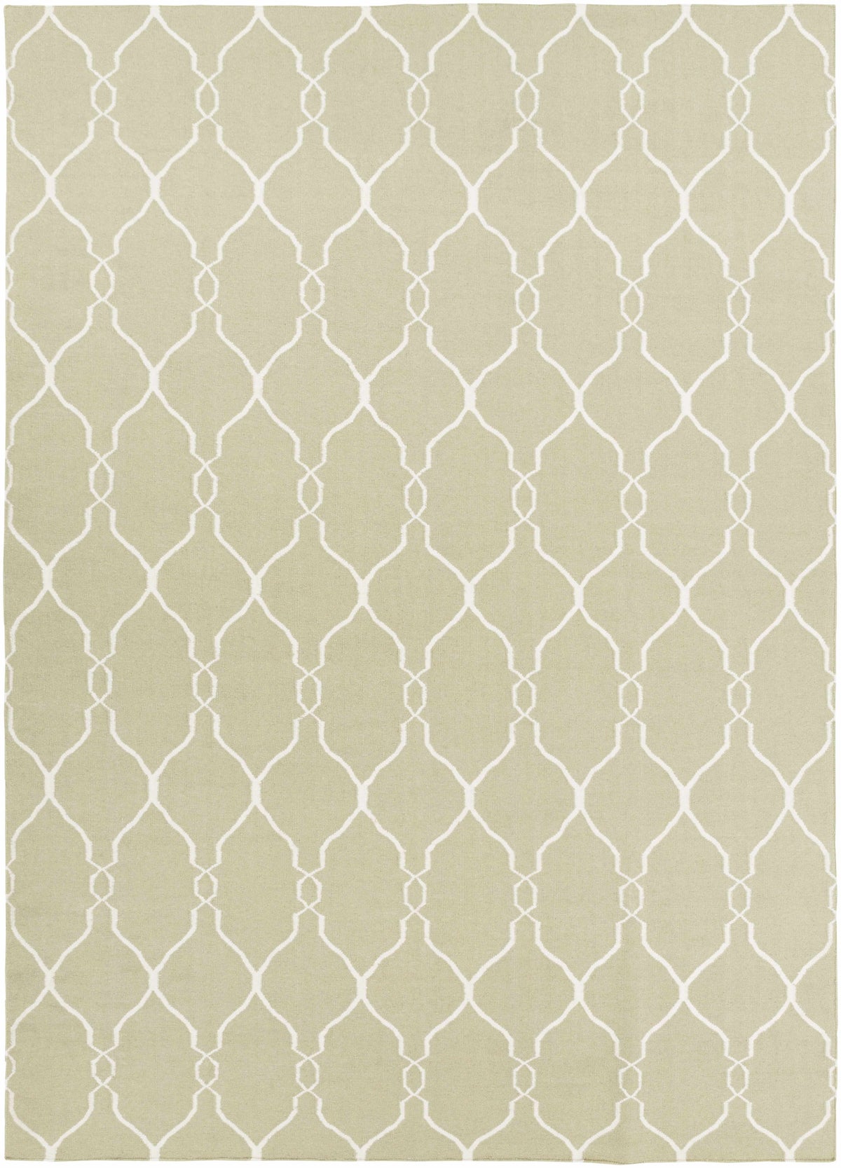 Light Olive Hand Woven 100% Wool Modern Rectangle Handmade rug, Indoor use only, no fringe, non-washable. runner also available