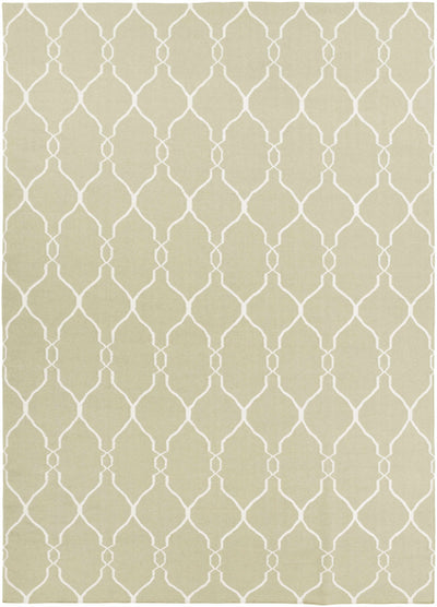 Light Olive Hand Woven 100% Wool Modern Rectangle Handmade rug, Indoor use only, no fringe, non-washable. runner also available