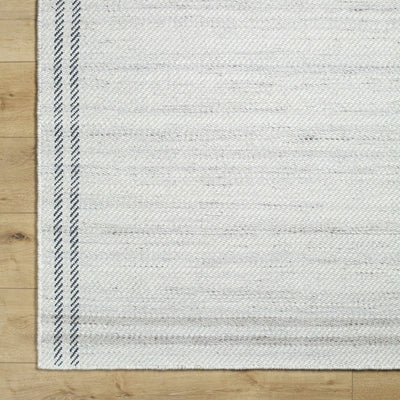 Gray Hand Woven 100% Wool Cottage Rectangle Handmade rug, Indoor use only, no fringe, non-washable. runner also available