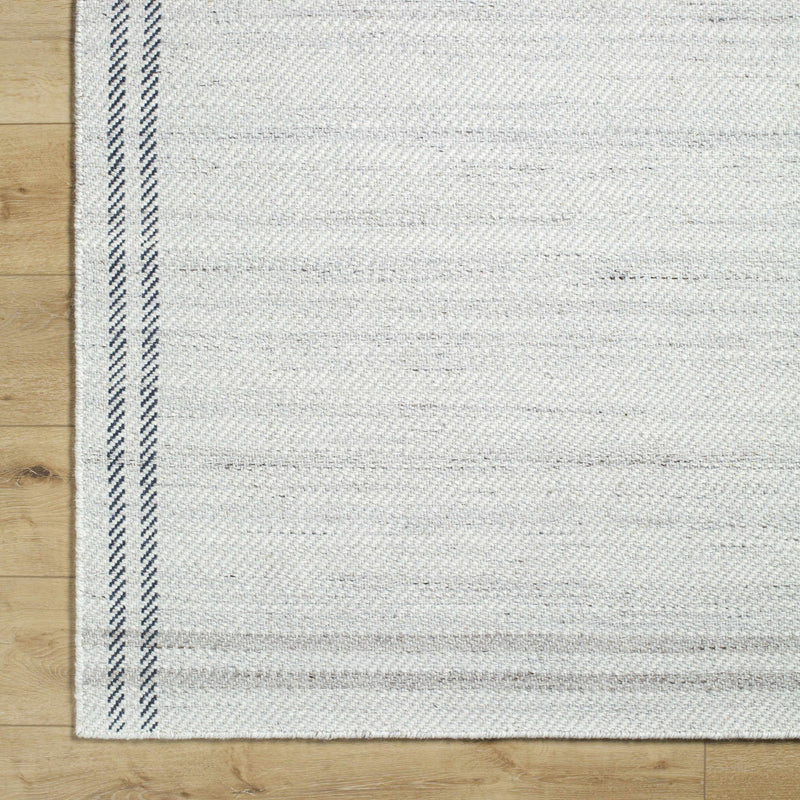 Gray Hand Woven 100% Wool Cottage Rectangle Handmade rug, Indoor use only, no fringe, non-washable. runner also available