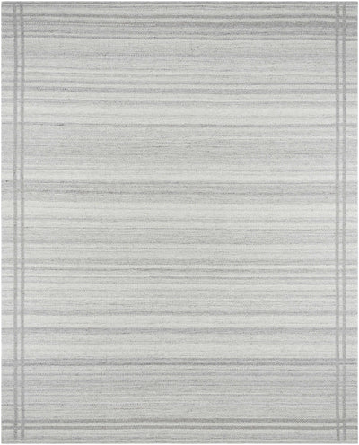 Gray Hand Woven 100% Wool Cottage Rectangle Handmade rug, Indoor use only, no fringe, non-washable. runner also available