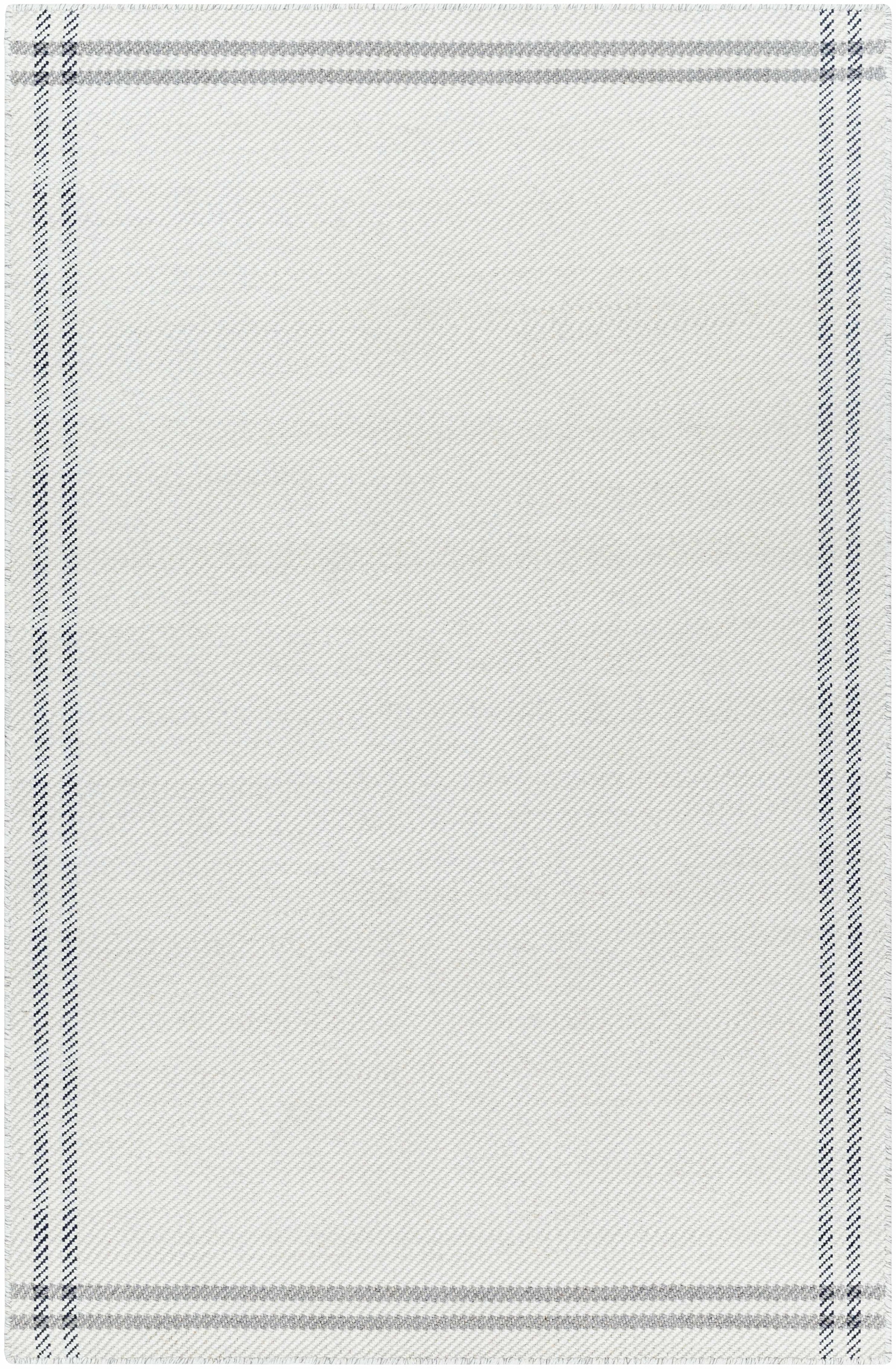 Ivory Hand Woven 100% Wool Cottage Rectangle Handmade rug, Indoor use only, no fringe, non-washable. runner also available