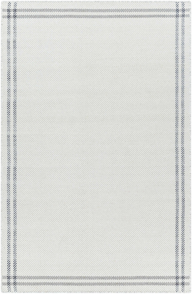Ivory Hand Woven 100% Wool Cottage Rectangle Handmade rug, Indoor use only, no fringe, non-washable. runner also available