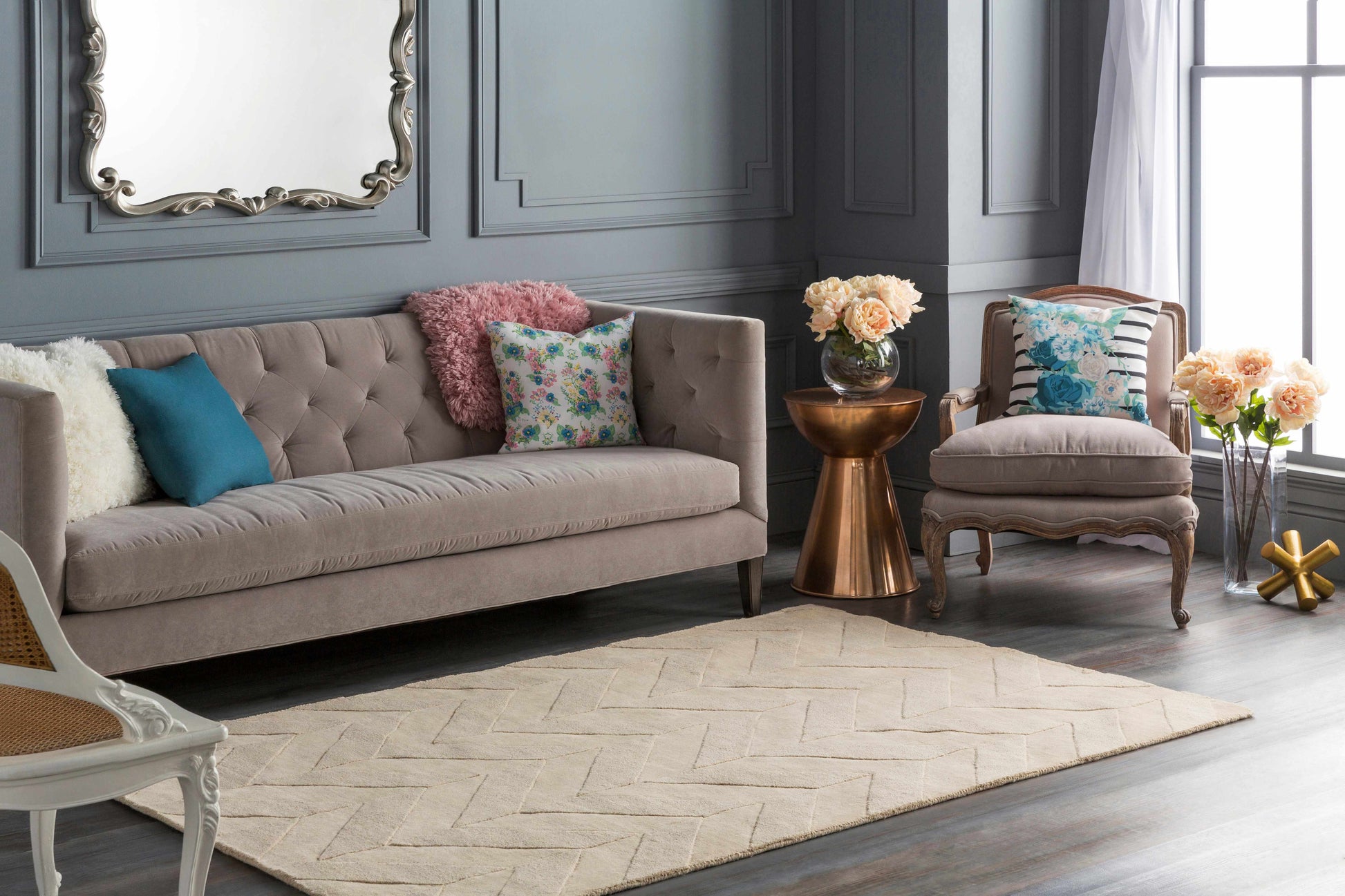 Central Park AWHP-4028 Hand Loomed Rug