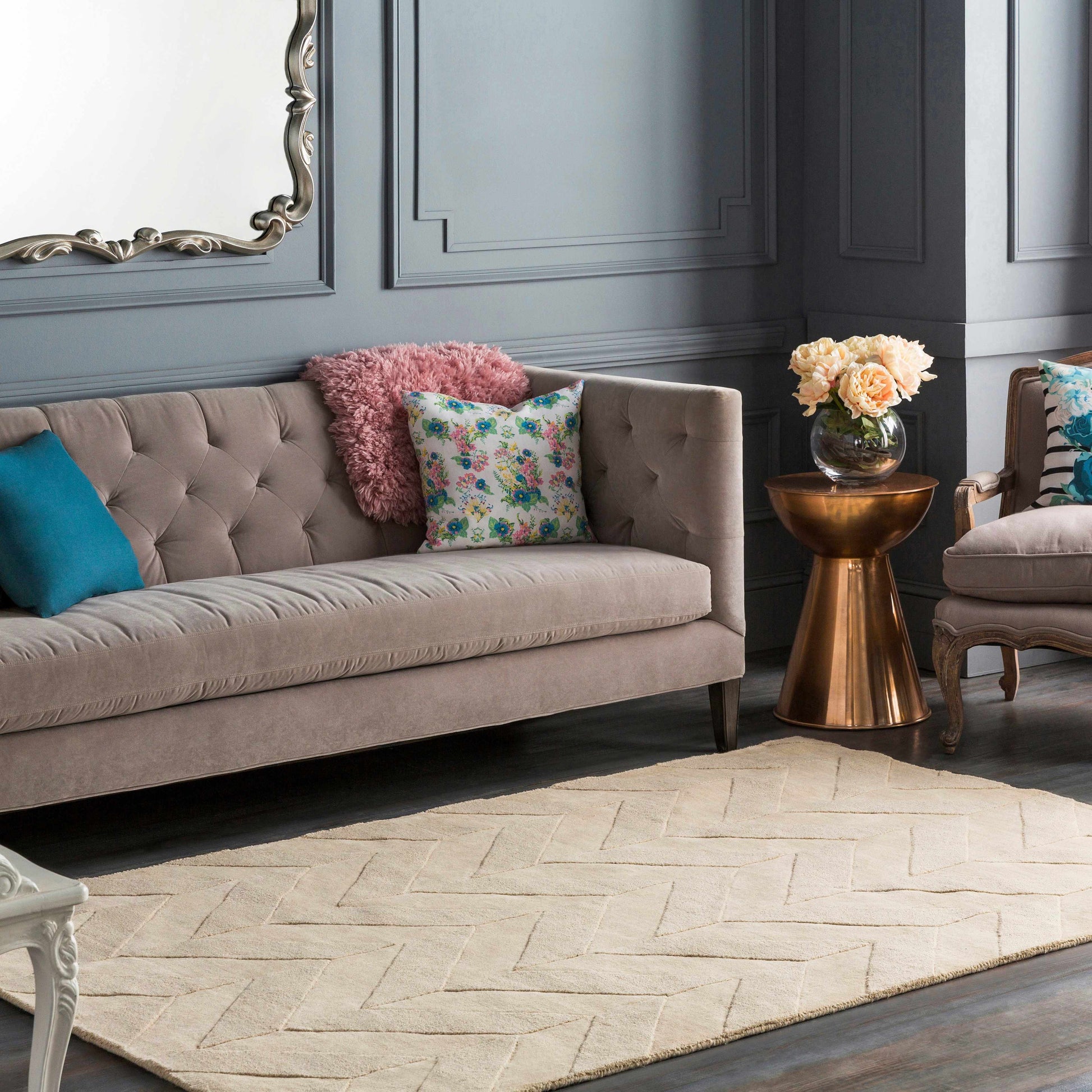 Central Park AWHP-4028 Hand Loomed Rug