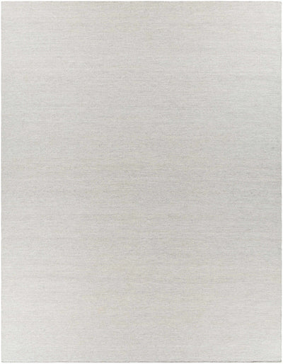 Light Gray Hand Woven 100% Recycled PET Yarn Modern Rectangle Handmade rug, Indoor use only, no fringe, non-washable.