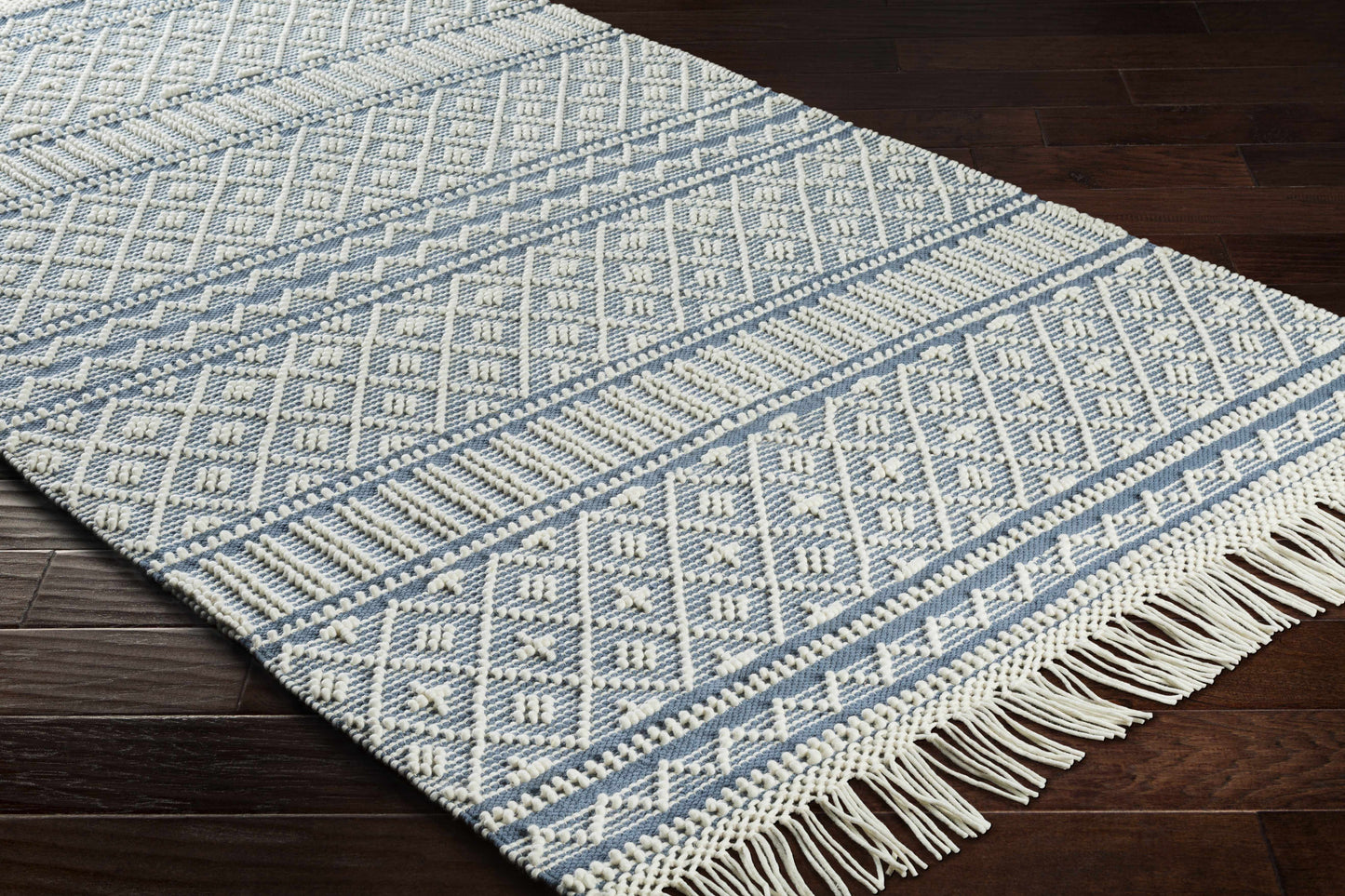 Farmhouse Tassels FTS-2301 Hand Woven Rug