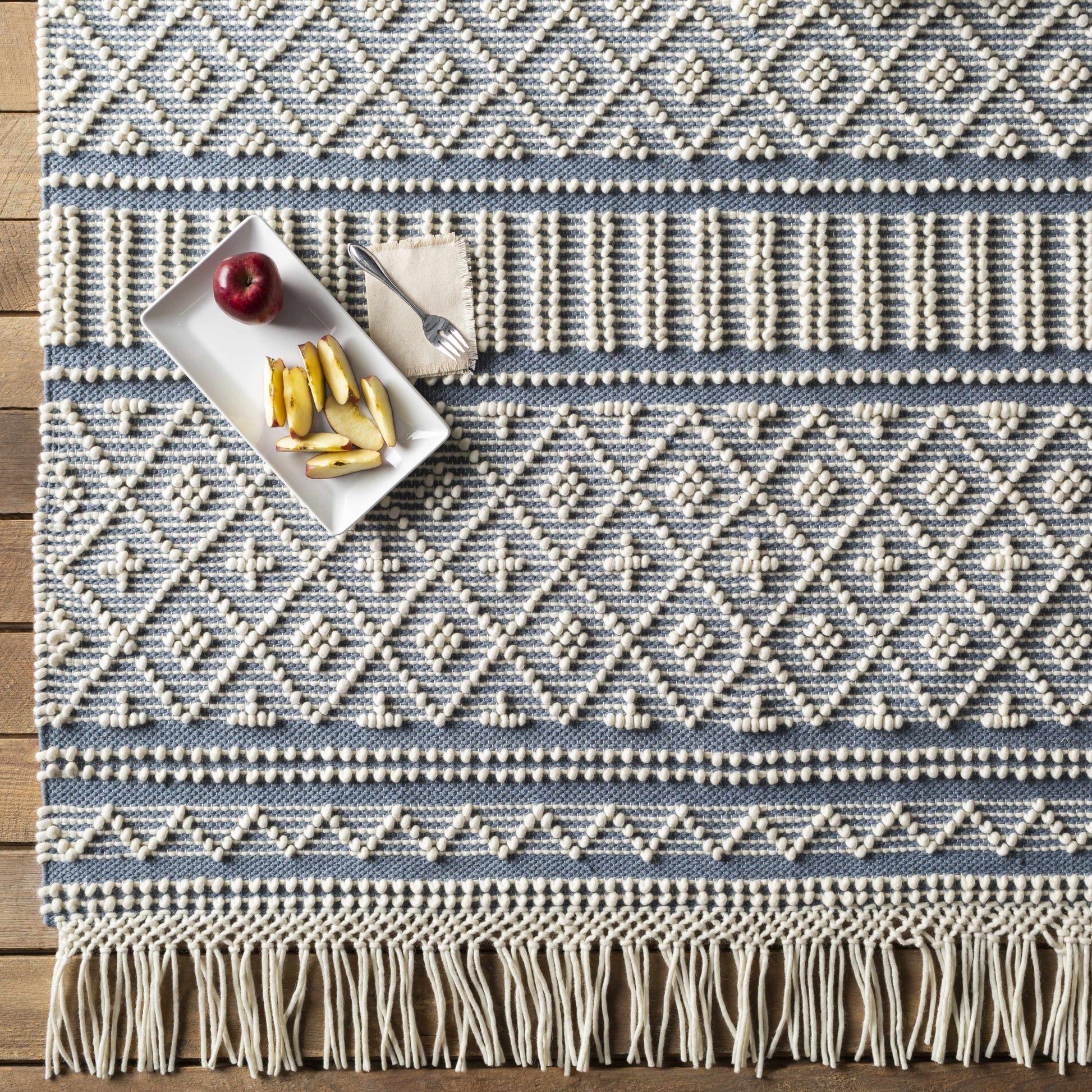 Farmhouse Tassels FTS-2301 Hand Woven Rug