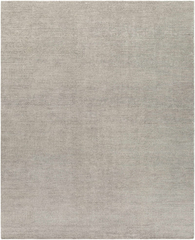 Gray Hand Knotted 70% Wool, 30% Viscose Modern Rectangle Handmade rug, Indoor use only, no fringe, non-washable.