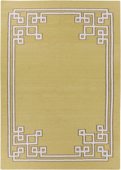 Tan Hand Woven 100% Wool Modern Rectangle Handmade rug, Indoor use only, no fringe, non-washable. runner also available