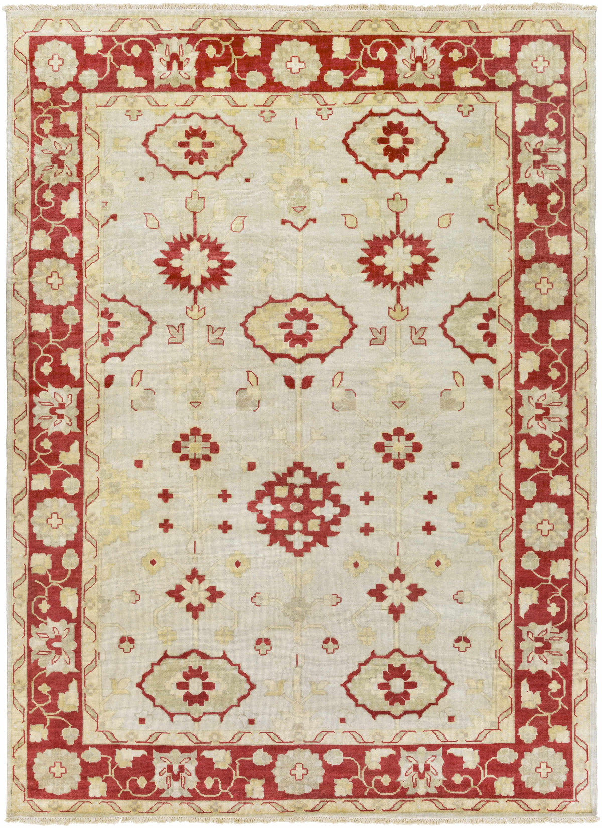 Burgundy Hand Knotted 100% NZ Wool Traditional Rectangle Handmade rug, Indoor use only, has fringe, non-washable.
