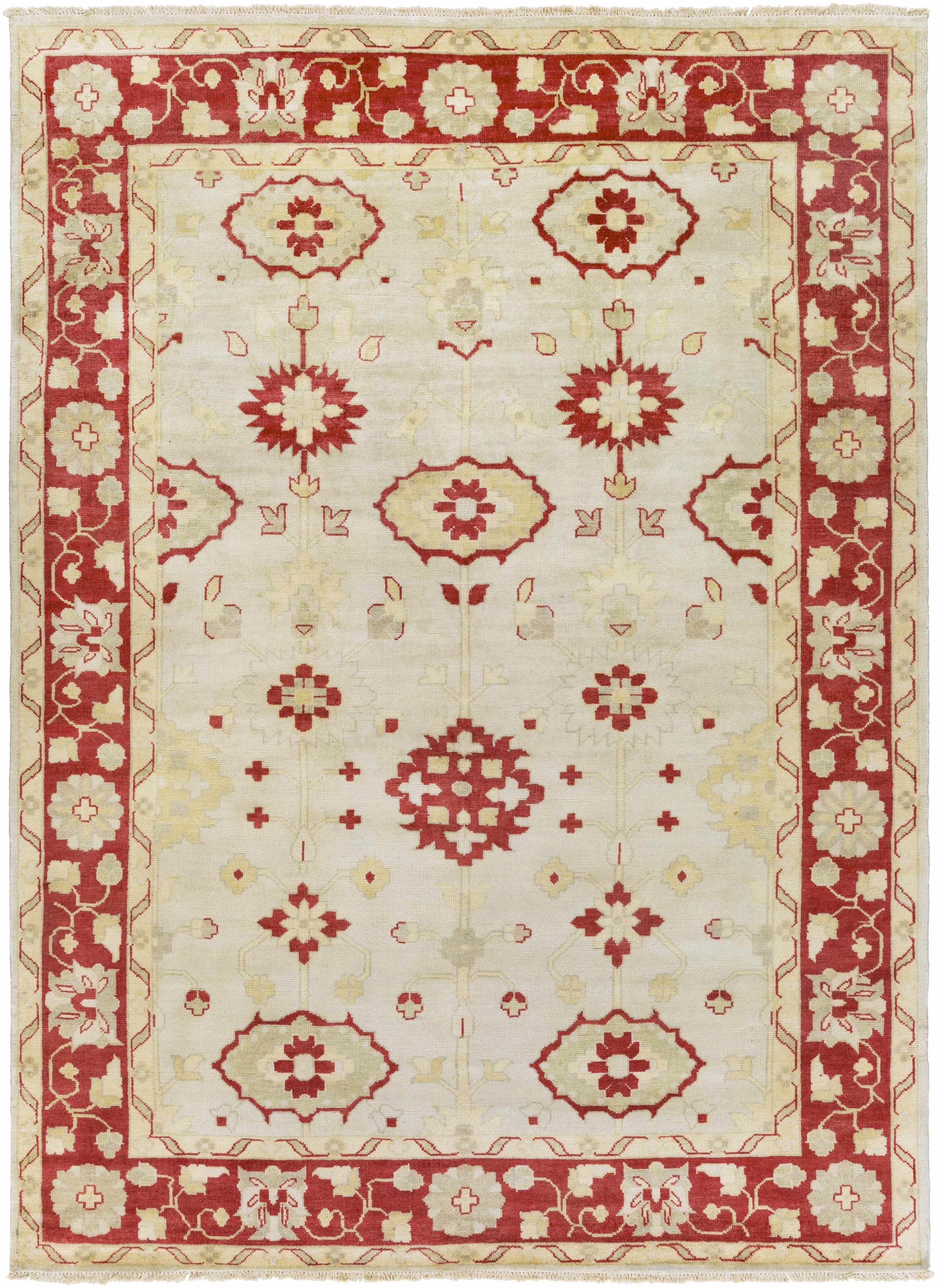 Burgundy Hand Knotted 100% NZ Wool Traditional Rectangle Handmade rug, Indoor use only, has fringe, non-washable.
