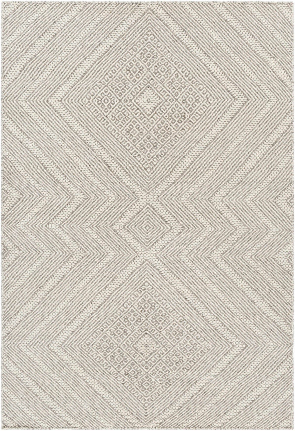 Medium Gray Hand Woven 100% Wool Global Rectangle Handmade rug, Indoor use only, no fringe, non-washable. runner also available