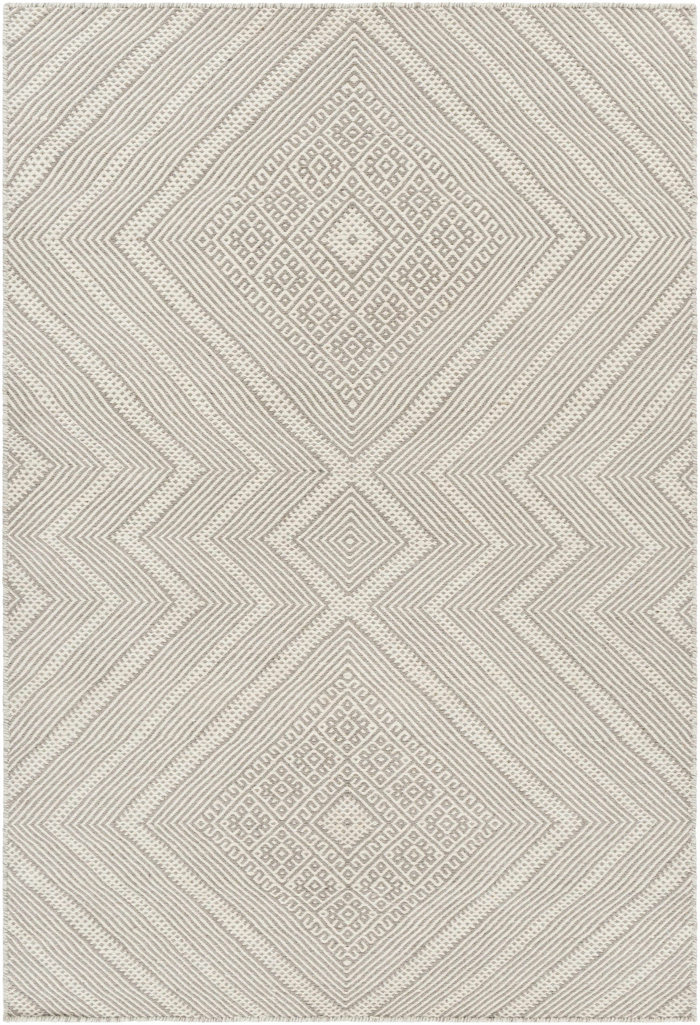 Medium Gray Hand Woven 100% Wool Global Rectangle Handmade rug, Indoor use only, no fringe, non-washable. runner also available