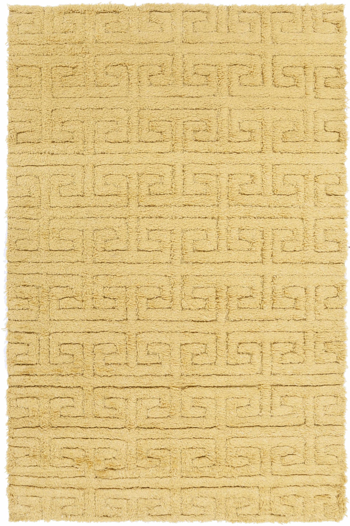 Mustard Hand Woven 100% Wool Cottage Rectangle Handmade rug, Indoor use only, no fringe, non-washable.