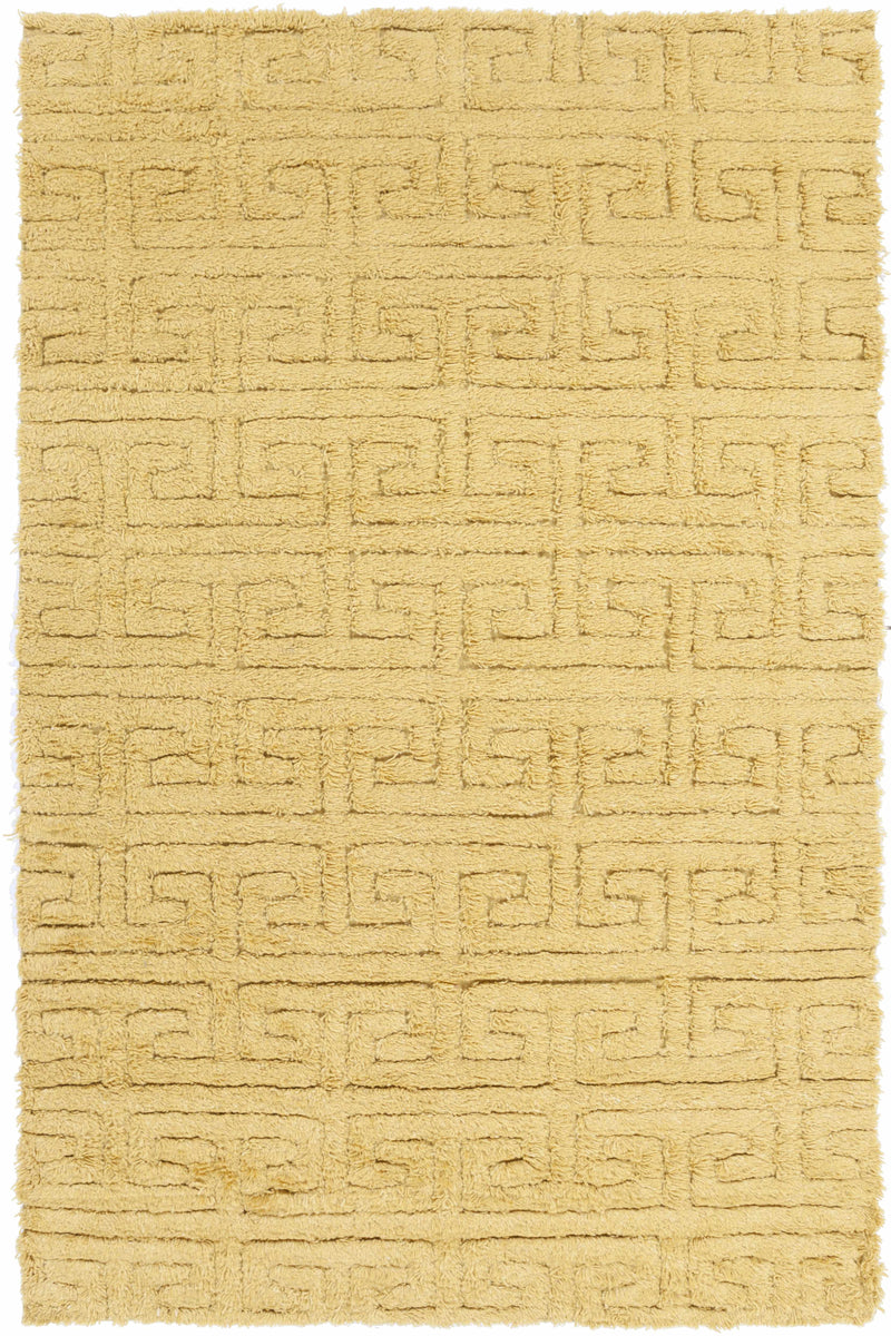 Mustard Hand Woven 100% Wool Cottage Rectangle Handmade rug, Indoor use only, no fringe, non-washable.