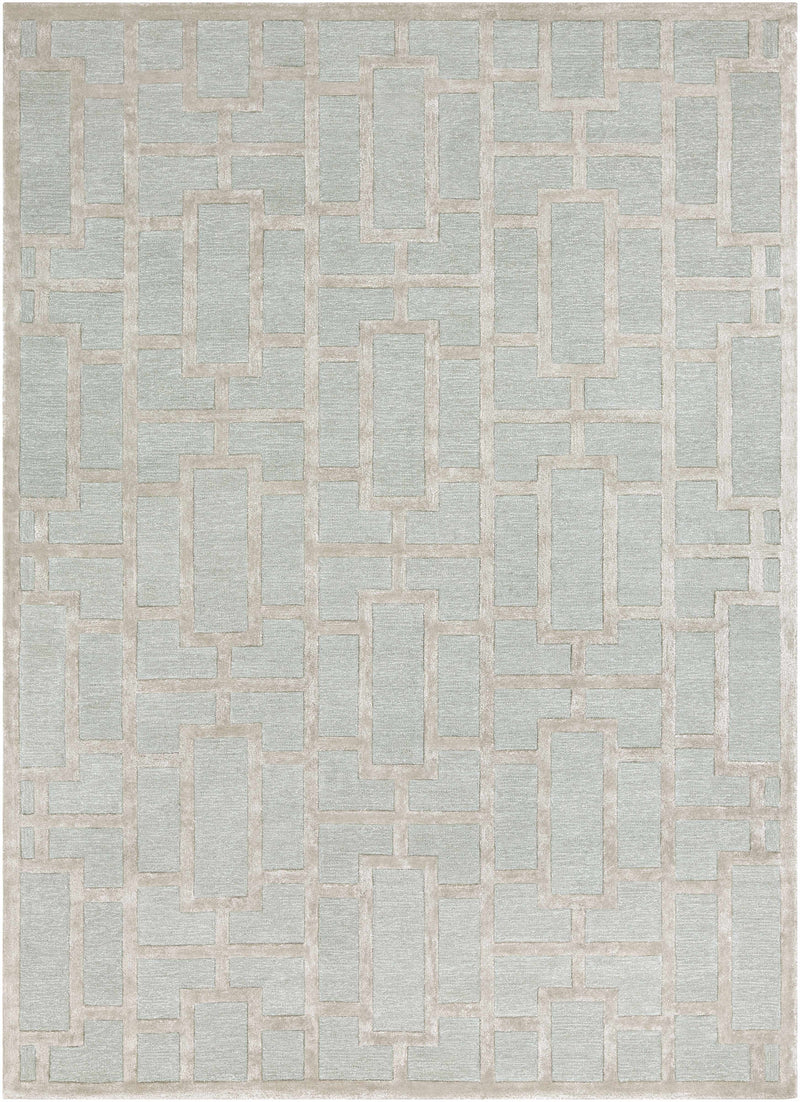 Dusty Sage Hand Tufted 70% Wool, 30% Viscose Modern Rectangle Handmade rug, Indoor use only, no fringe, non-washable. round, runner also available
