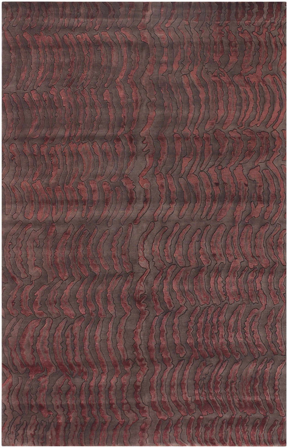 Multicolor Hand Knotted 70% NZ Wool, 30% Viscose Modern Rectangle Handmade rug, Indoor use only, no fringe, non-washable. runner also available