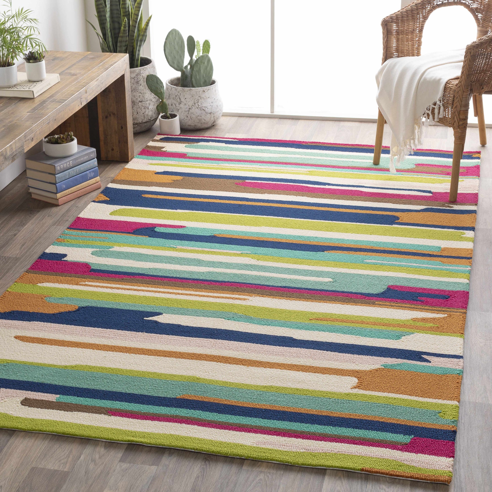 Rain RAI-1271 Hand Hooked Rug