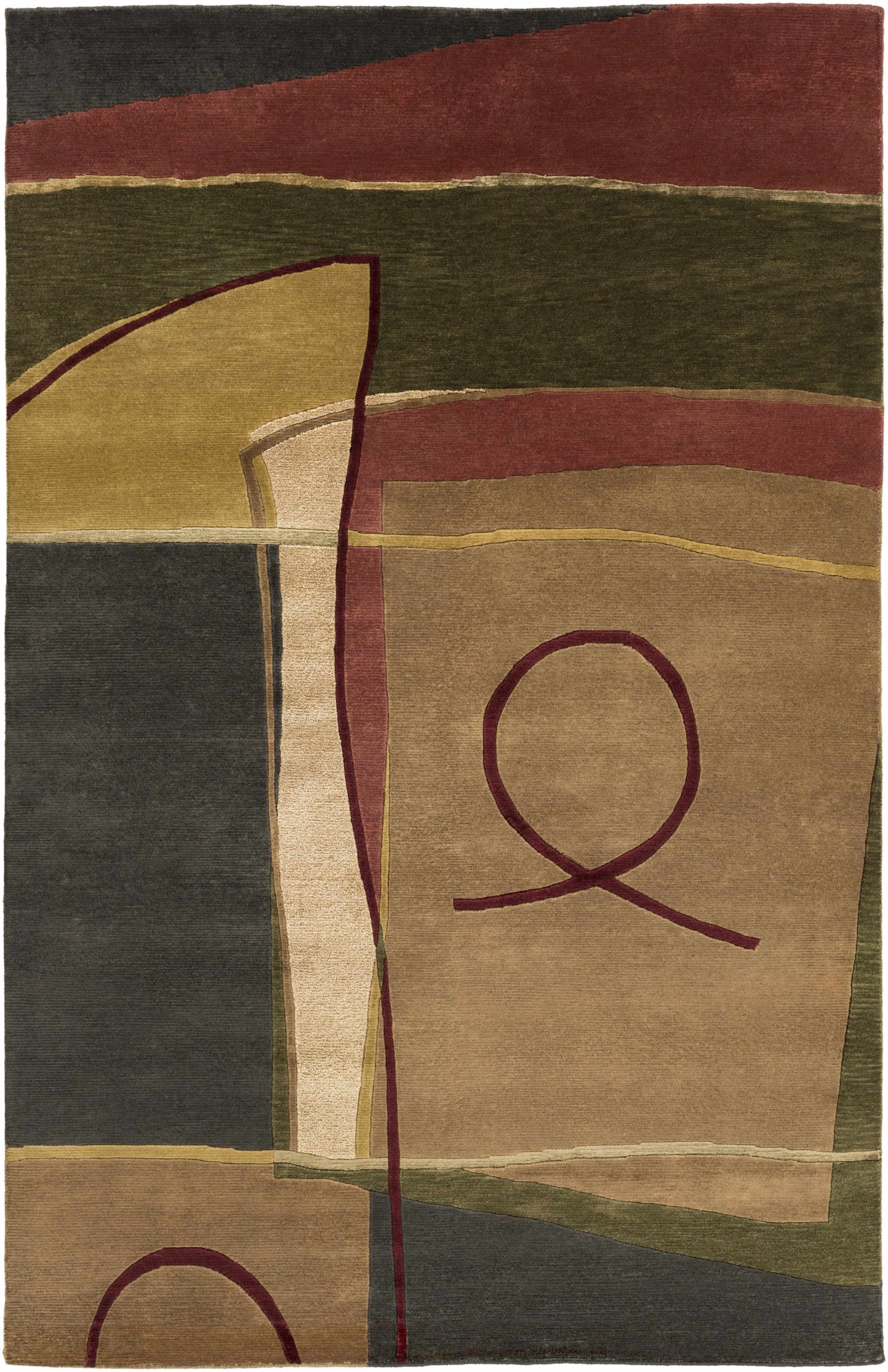 Mugal IN-8043 Hand Knotted Rug