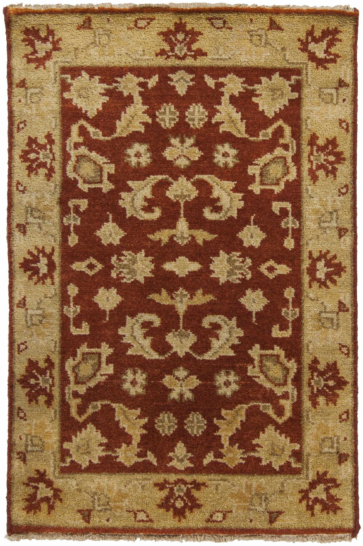 Rust Hand Knotted 100% NZ Wool Traditional Rectangle Handmade rug, Indoor use only, no fringe, non-washable. round, runner also available