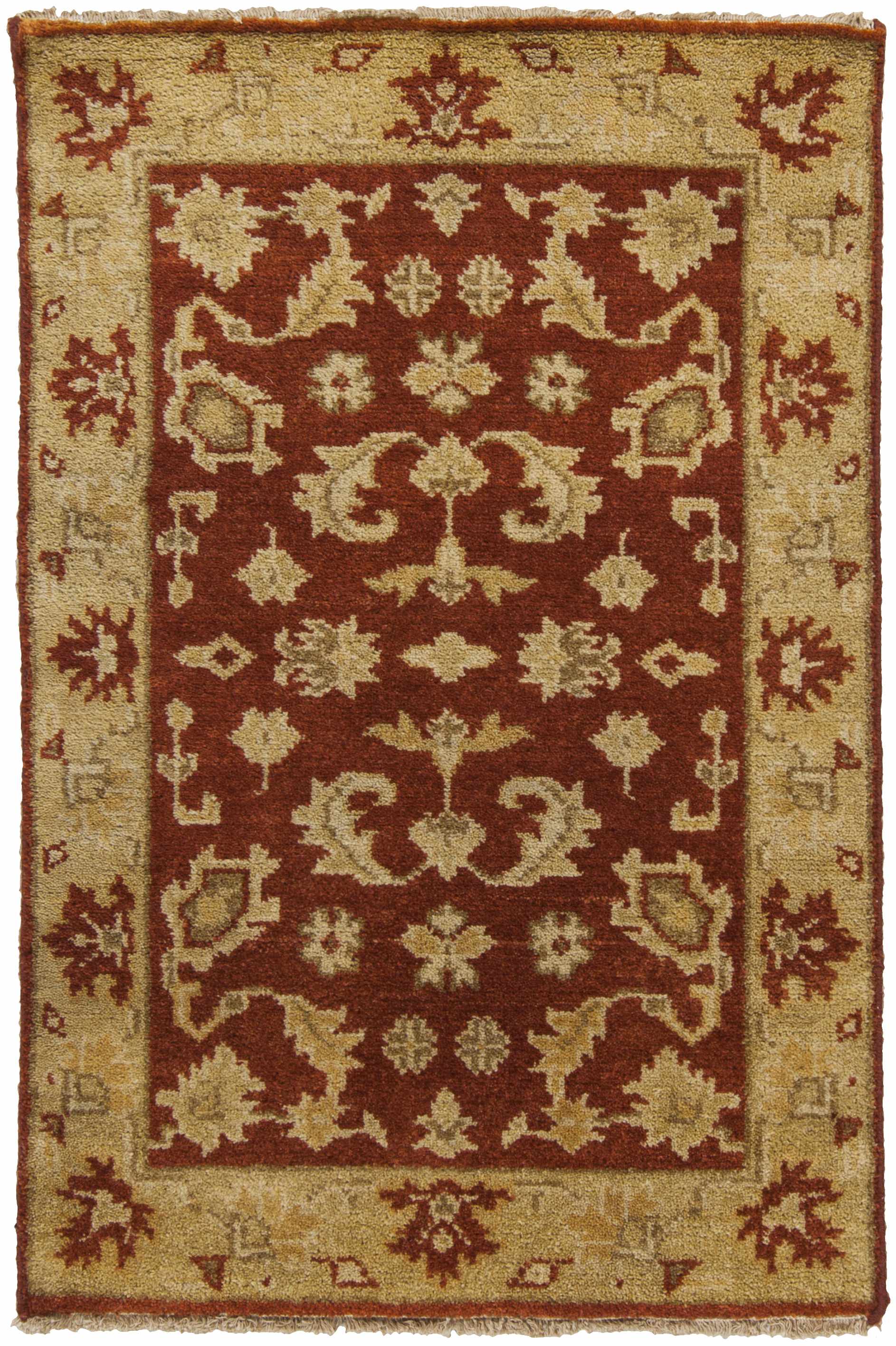 Rust Hand Knotted 100% NZ Wool Traditional Rectangle Handmade rug, Indoor use only, no fringe, non-washable. round, runner also available
