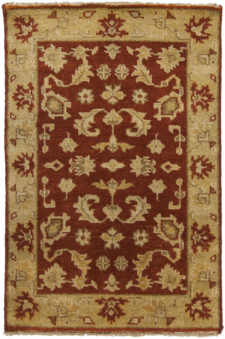 Rust Hand Knotted 100% NZ Wool Traditional Rectangle Handmade rug, Indoor use only, no fringe, non-washable. round, runner also available