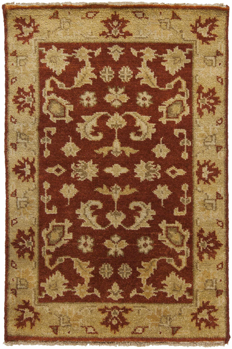 Rust Hand Knotted 100% NZ Wool Traditional Rectangle Handmade rug, Indoor use only, no fringe, non-washable. round, runner also available
