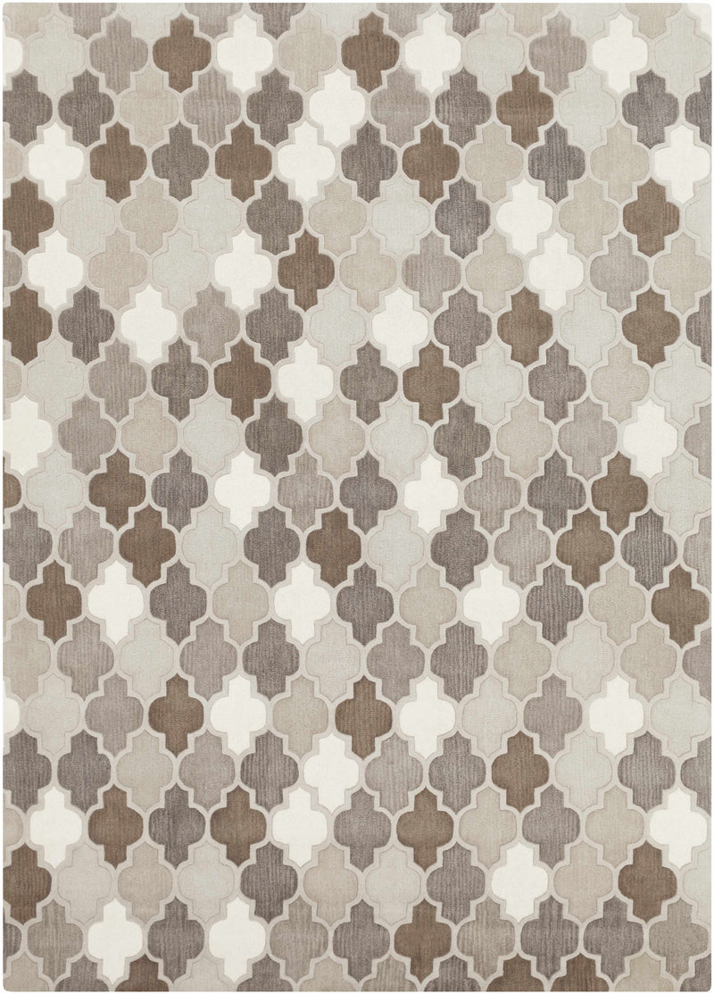 Off-White Hand Tufted 100% Wool Cottage Rectangle Handmade rug, Indoor use only, no fringe, non-washable. round, runner also available