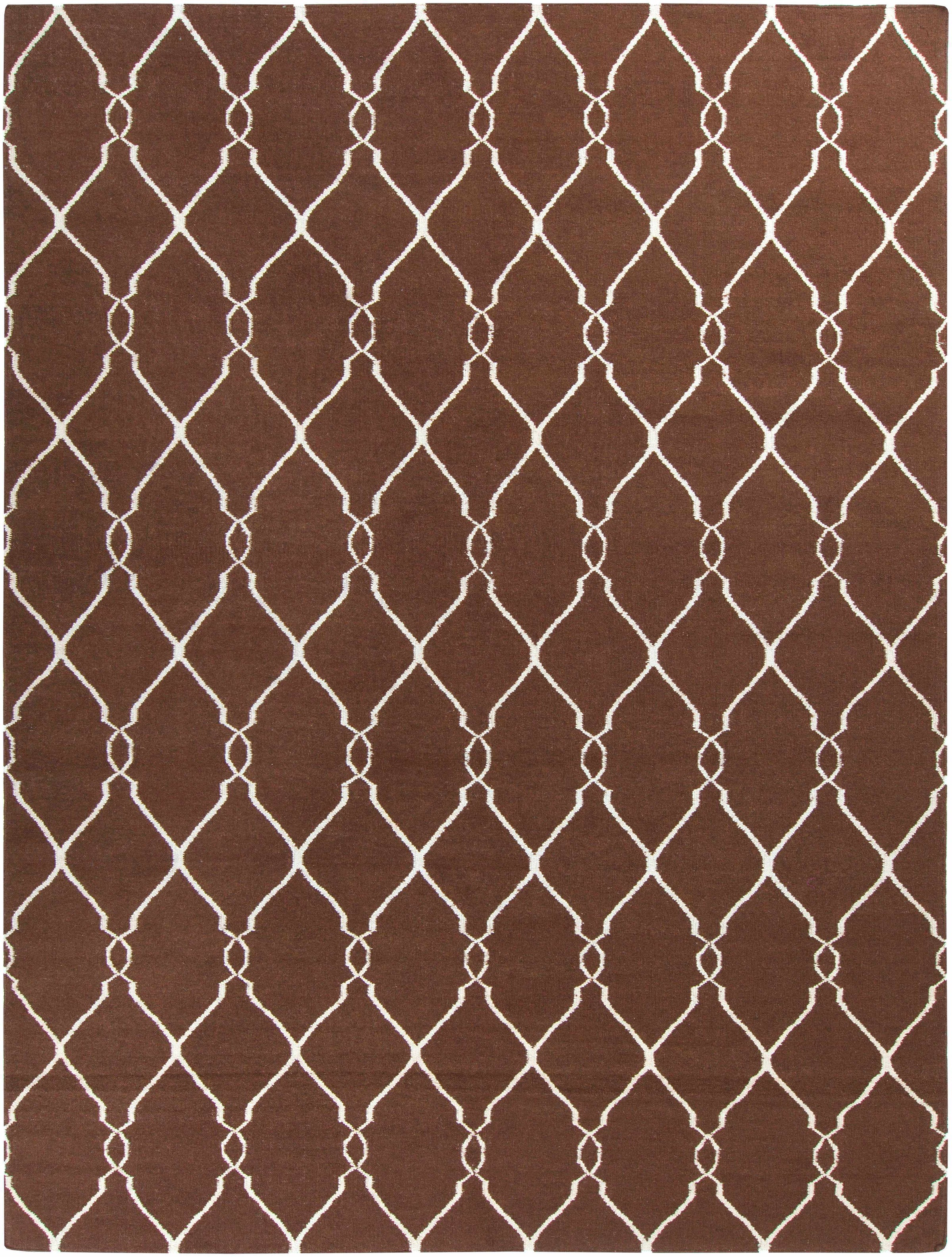 Dark Brown Hand Woven 100% Wool Modern Rectangle Handmade rug, Indoor use only, no fringe, non-washable. round, runner also available