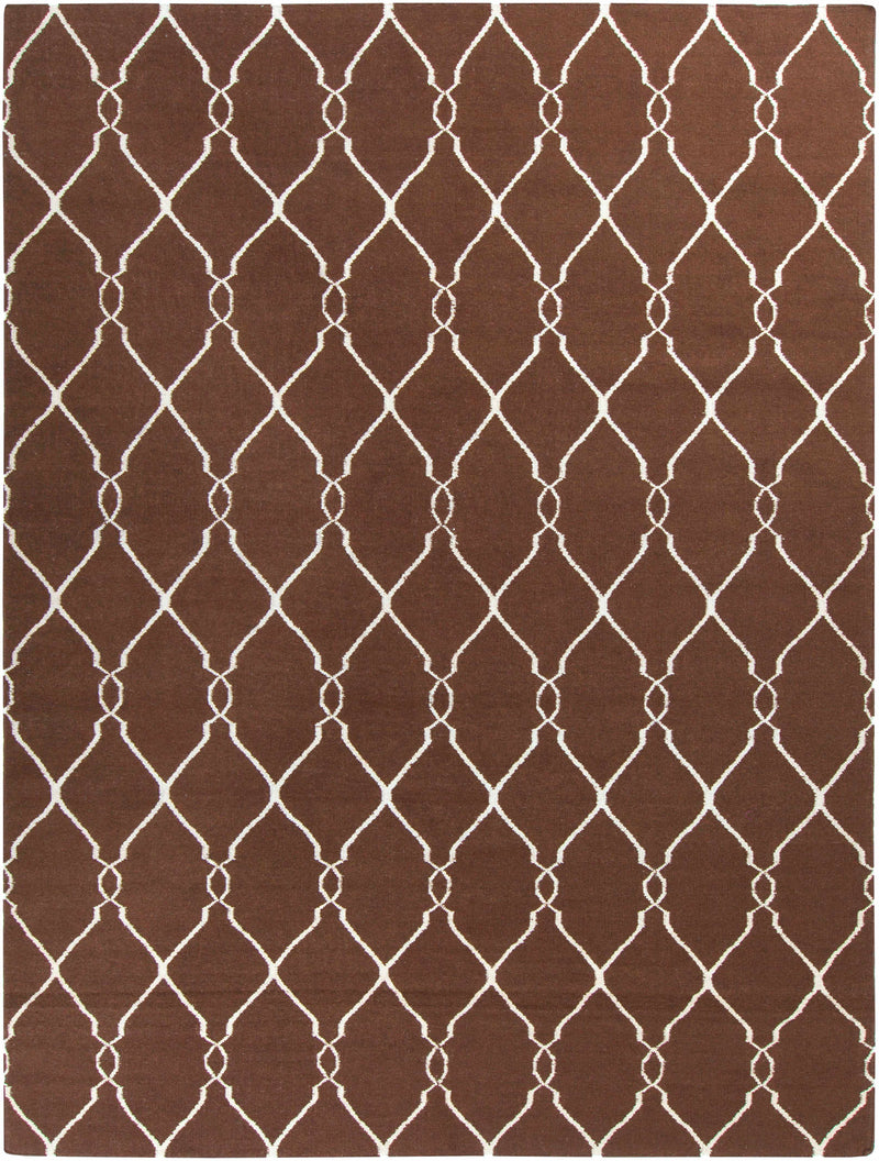 Dark Brown Hand Woven 100% Wool Modern Rectangle Handmade rug, Indoor use only, no fringe, non-washable. round, runner also available